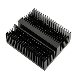 Black Anodized Aluminum Skived Fin Heat Sink for Electronics