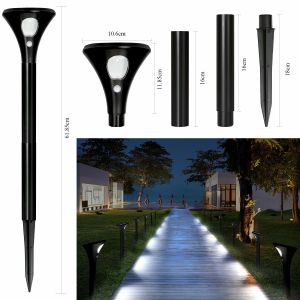 106x618.5mm 0.5W Solar Powered Garden Lights RGB 6000K