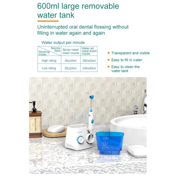 Medical Pulsating Nasal Wash Machine With 600ml Tank