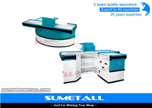 Electronic Conveyor Belt Convenience Store Checkout Counter Cash Register