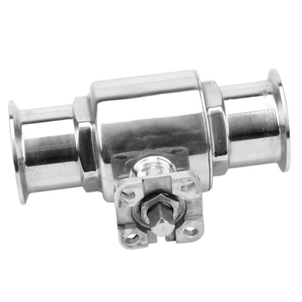 Ss 304 316 Stainless Steel Valved High Platform Tri-Clamp Ball Valve for Pipe Lines Connect