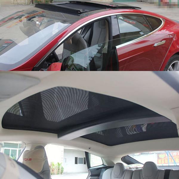 Topfit Sunroof Sunshade for Tesla Model S, 2012-2017, Includes 2 Pieces