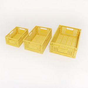 Multiscene OEM Foldable Plastic Basket , Leakproof Collapsible Plastic Storage