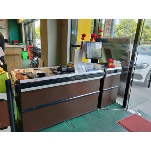 2400MM 24IN Retail Supermarket Checkout Counter Grocery Equipment