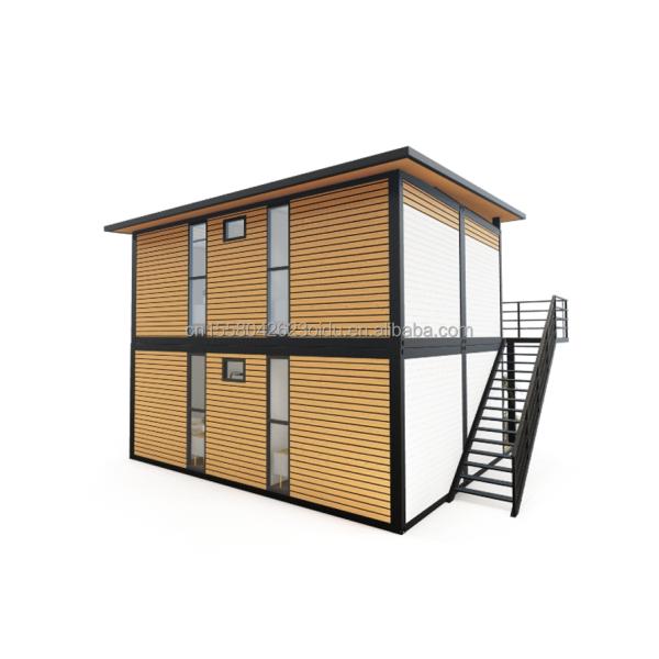 20ft/40ft Steel Frame Galvanized Steel Bending 180g Modern 4 Bedroom Bilayer Prefab Expandable Container House Design for Mall