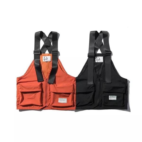 Buy                  Summer High Street Plus Pockets Zipper Sleeveless Vest              at wholesale prices