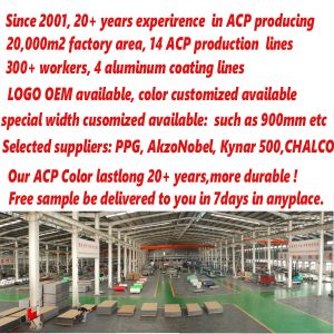 6mm ACP ACM material aluminum composite panels for modern Exterior Wall Cladding