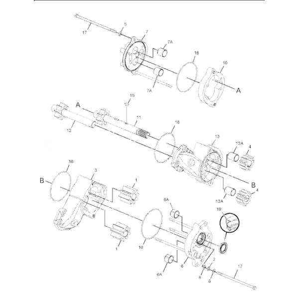 161-7340 165-4500 175-6253 1654500 8E3882 for Caterpillar 789C 789D Hydraulic Main Pump Hydraulic Gear Pump Fan And Pilot Pump Aftermarket Original