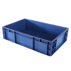 Blue Plastic Divider Boxes Recyclable Plastic Crates With Dividers