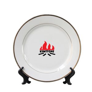 Quality Super White 8inch Ceramic Plate for Charm Kitchen for sale