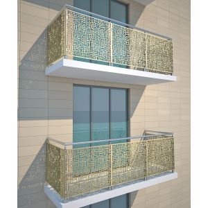 Quality Metallic Color Aluminum Partition For Garden Fence/Privacy Fence/Metal Fence for sale