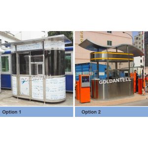 Custom Stainless Steel Security Cabin Prefab Outdoor Guard Booth