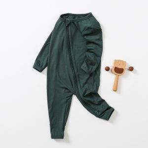 bamboo baby gift sets Baby Girls' Romper Organic Bamboo Zippered flip convertibl