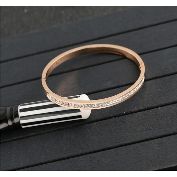 Stainless Steel Bracelet Fashion Jewelry Gift , diamonds stainless steel