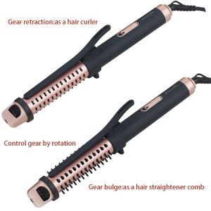 Professional 2-in-1 Hot Air Styling Brush and Hair Curler with MAX 200°C