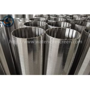 0.08mm Slot Opening Stainless Steel Wedge Wire Screen