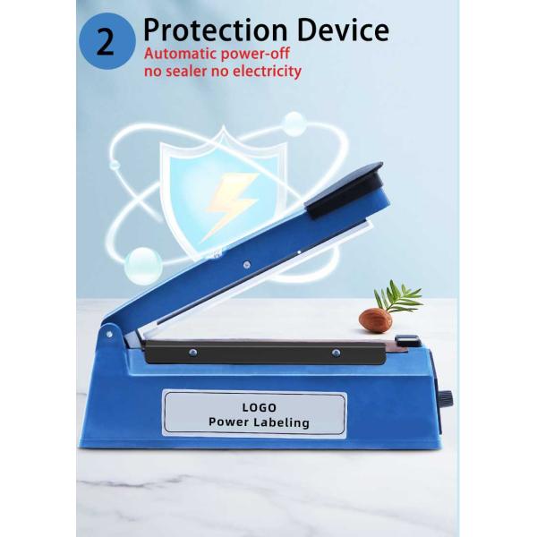 ZEQUAN Food Mini Impulse Heat Sealer for Manual Plastic Bag Sealing and Preservation