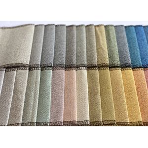 Dyed Furniture Textile Fabric 240gsm Linen Polyester Textile