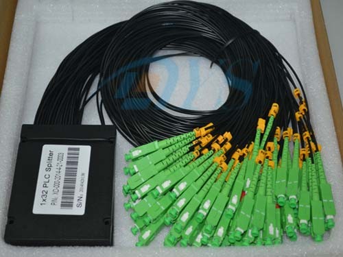 1X32 PLC Optical Fiber Splitter 1260nm - 1650nm with SC/APC For Local Access