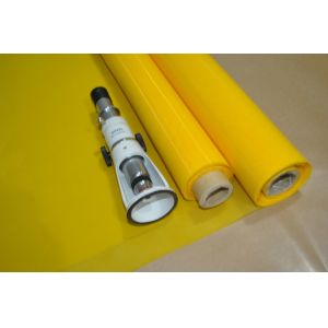 Plain Weave Screen Printing On Polyester Fabric / 110 Monofilament Polyester