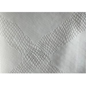 Waterproof Polyester Mattress Fabric , Hometextile Quilted Jacquard Cotton