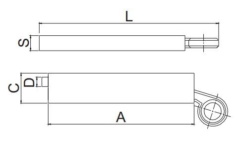 180mm Heavy Duty Sliding Door Bolt Left Or Right Gate Lock Latch Barrel Bolt