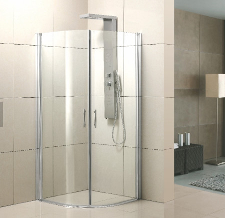 Buy Easy Use Bathroom Shower Enclosures Fine Finish With Round Sliding Door at wholesale prices