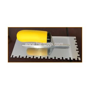 Stainless steel Plastering trowel with soft handle HW02234TB