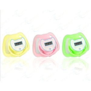High accuracy, fast response, waterproof, Baby Pacifier Thermometer with beeper