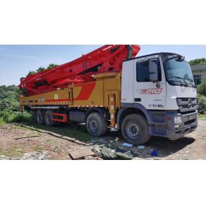 44000kgs Red 62m Concrete Boom Pump Truck Mounted Pump for 2021 Batching Plant