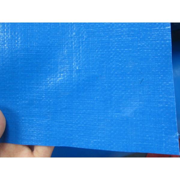 PE tarpaulin blue 150gsm with eyelets and reinforced corner