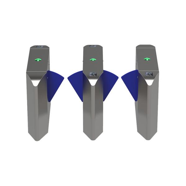 BLDC Motor Acrylic Wing Automatic Flap Turnstile SUS304 Retractable