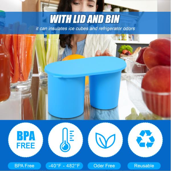 Exclusive Patent Reusable Silicone Ice Hollow Cylinder Tray Mold for Stanli Beer Cup