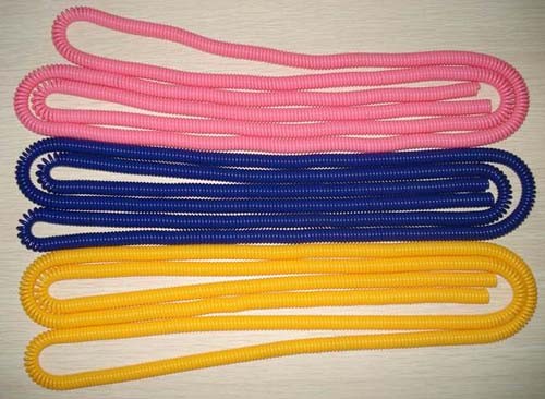 Custom Colors Translucent Stretchable Spring String Coiled Leash Semi-manufactur