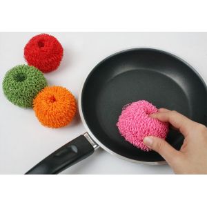 Fiber Sprial Scourer with Kitchen Cleaning No Rust Recyclable