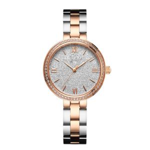 Steel Band 2035 Quartz Womens Fashion Watch IP Plated 30atm Waterproof