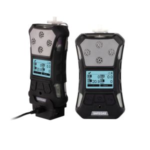 Safegas Portable Gas Detector LEL, H2S, CO, O2 4 In 1 Imported Sensor IECEX