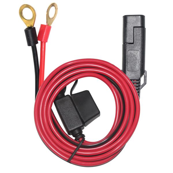 Buy 10A 2ft SAE to Eyelet Terminal Solar Power Cable 16AWG Copper at wholesale prices