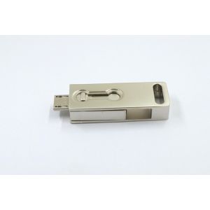 Laser Logo Silver 2.0 OTG USB Flash Drives 64GB 15MB/S for android