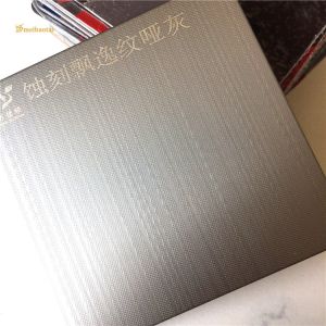 ASTM Standard Mbt Stainless Steel Sheet Grey Etched Pattern