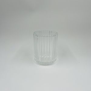 Modern Bathroom Accessories Clear Polyresin Soap Dispenser Round Shape with