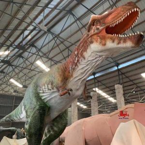 Theme Park Realistic Animatronic Dinosaur T Rex With Movement / Sound Customizat