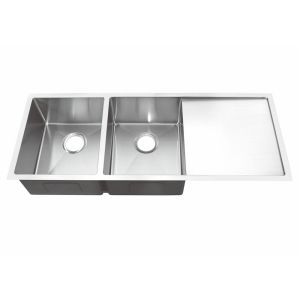 Household Rectangular Kitchen Sink With Side Drainboard Strict QC Control /