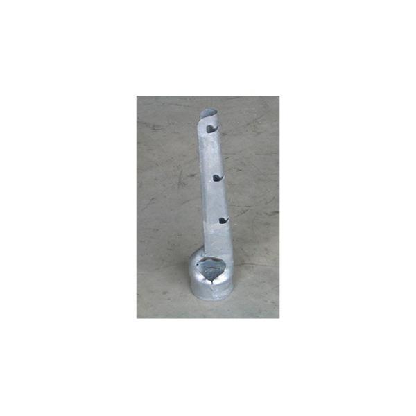 Fence Parts Barb Wire Arm Vertical Straight Extension Wire Arm For Chain Link Fence