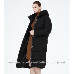 Moderate Length Womens Overcoat Long Warm Winter Jackets Size L Size 46
