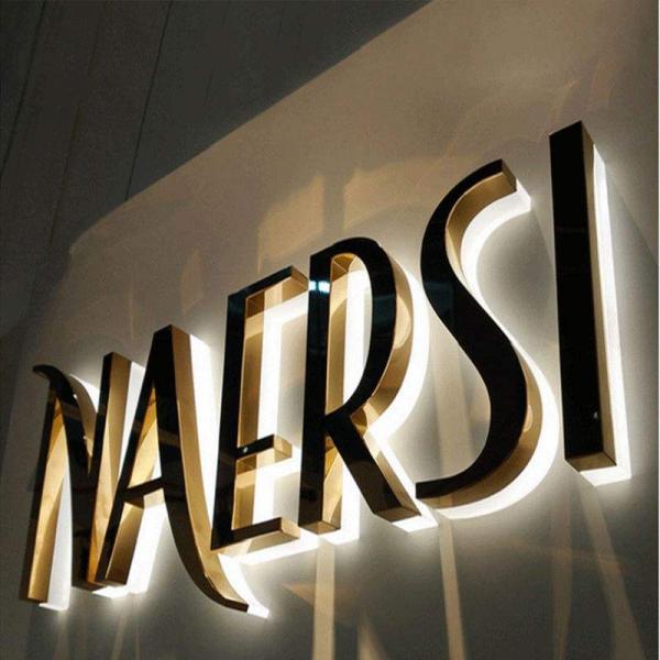 Customized Outdoor High Quality Advertising Waterproof Logo Led Letter Backlit Signs