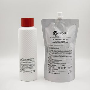 Salon Hair Straightener Lotion Permanent , Straightening Hair Cream Natural