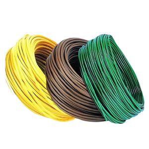 750V Non Sheathed Electrical Cable Wire Plain Circular Conductor