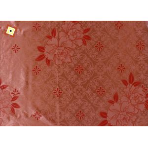 Orange Mattress Quilting Fabric Woven Warp Knitting Printing