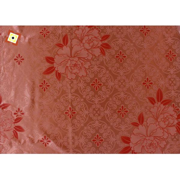 Orange Mattress Quilting Fabric Woven Warp Knitting Printing